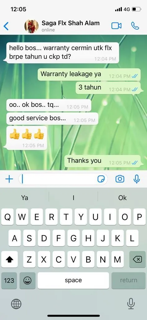 Customer testimonial