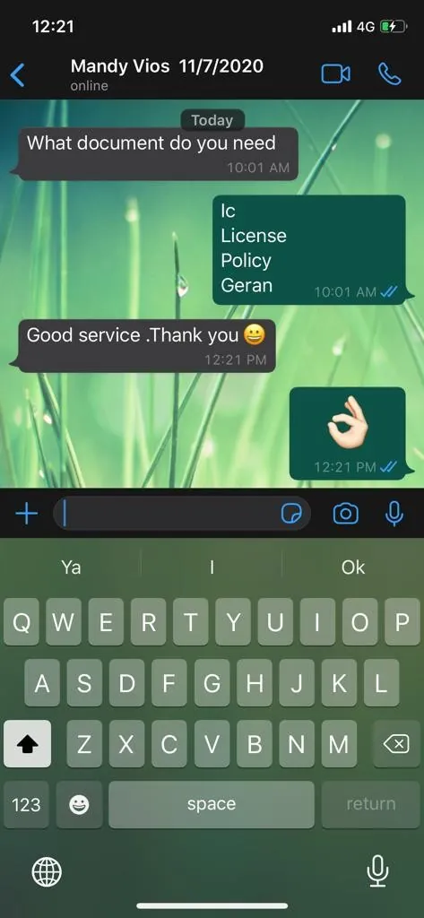 Customer testimonial