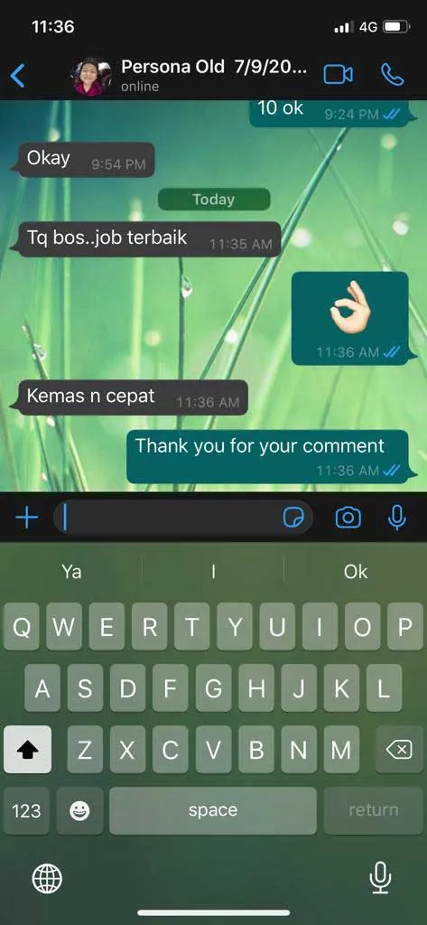Customer testimonial