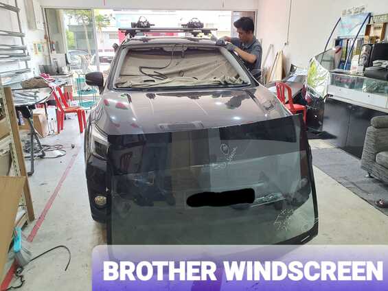 Another windscreen replacement took place in our garage