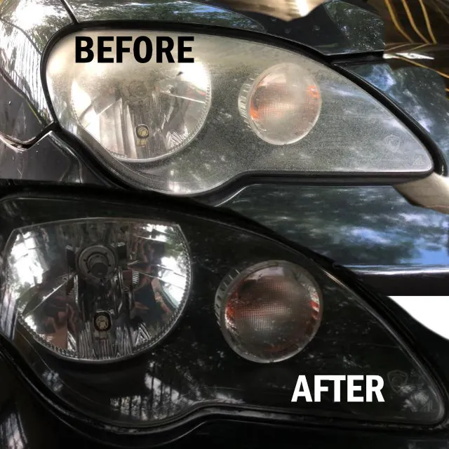 How we do headlamp polish
